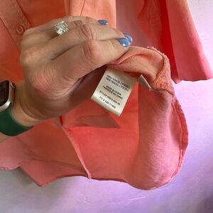 Coral Button-Up Shirt